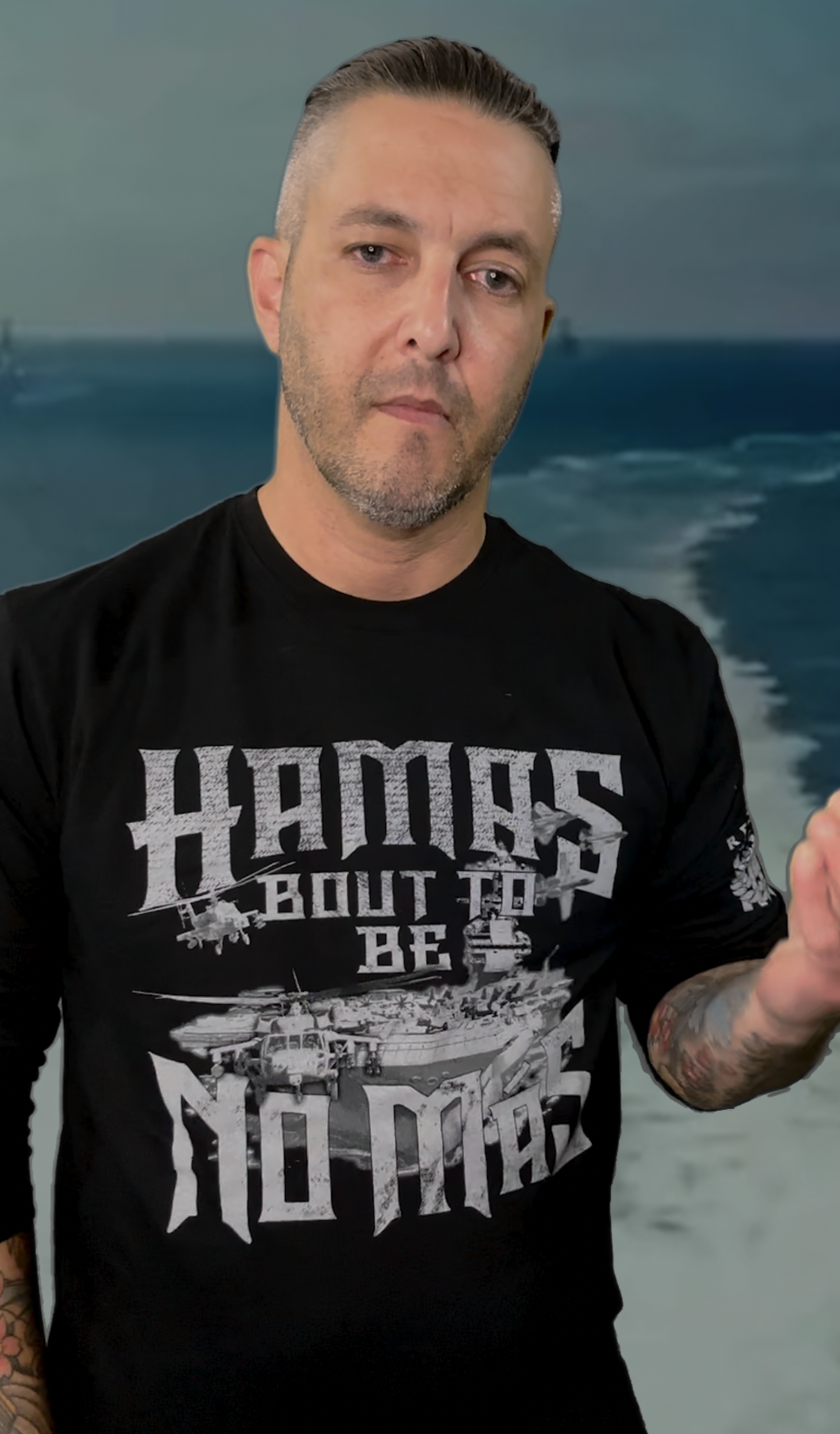 HAMAS BOUT TO BE NO MAS UNISEX DONATION LONG SLEEVE