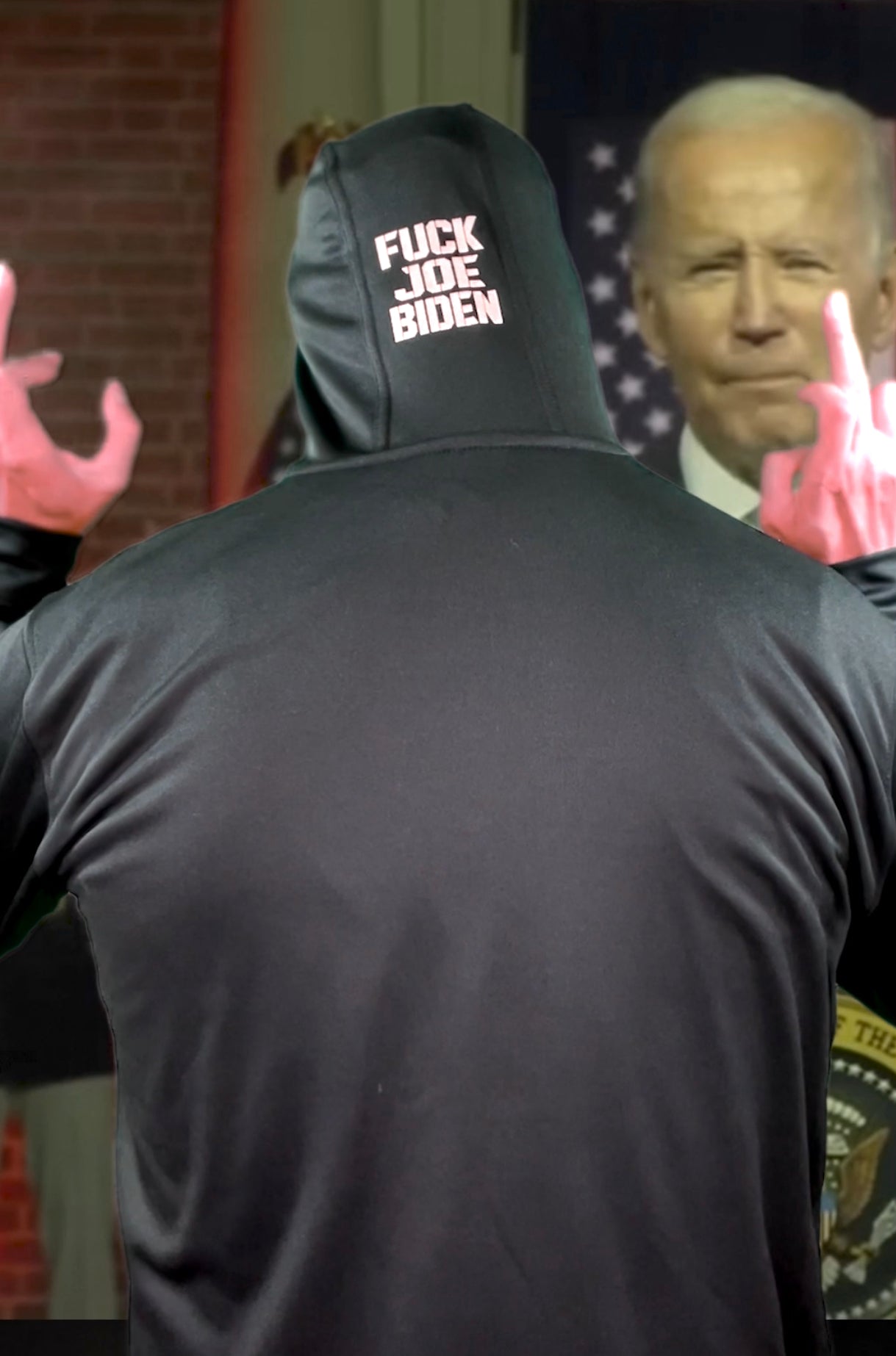 (EXPLICIT) ENEMY OF THE STATE FJB HOODIE