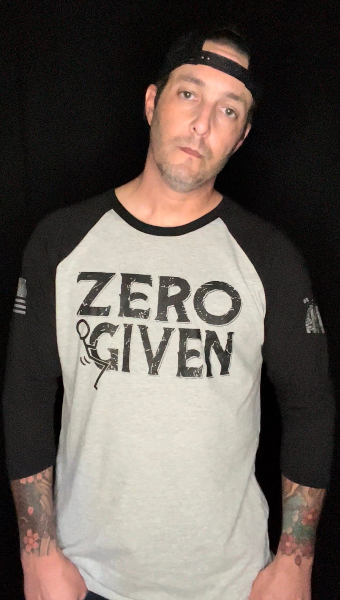 ZERO FUCKS GIVEN 3/4 SLEEVE UNISEX
