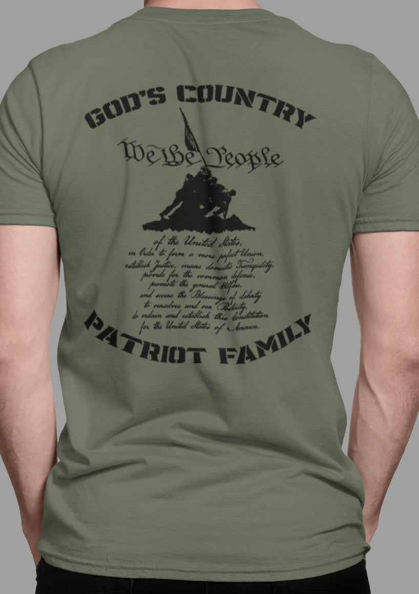 (FLASHER/ULTRA MAGA) GODS COUNTRY PATRIOT FAMILY UNISEX