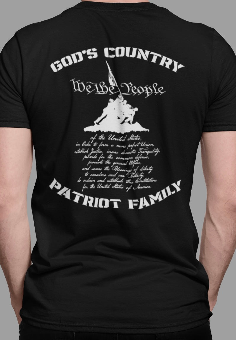 (FLASHER/ULTRA MAGA) GODS COUNTRY PATRIOT FAMILY UNISEX