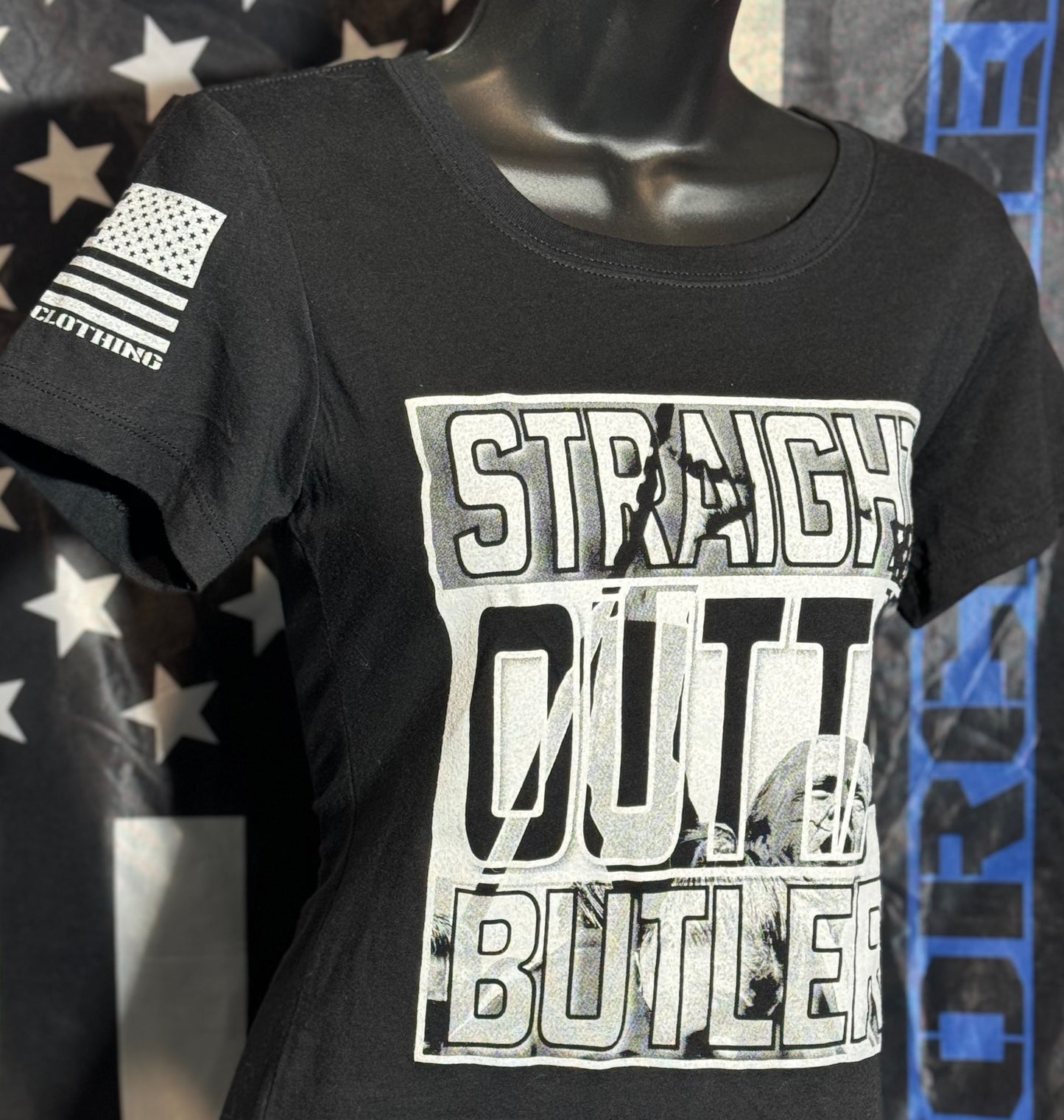 STRAIGHT OUTTA BUTLER WOMANS TEE