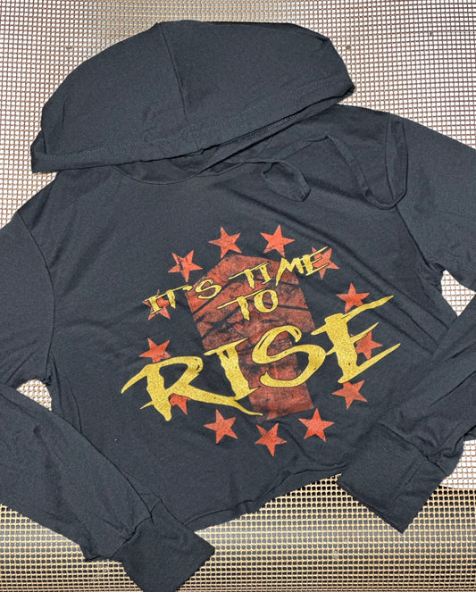 RISE UP WOMANS CROPPED HOODIE