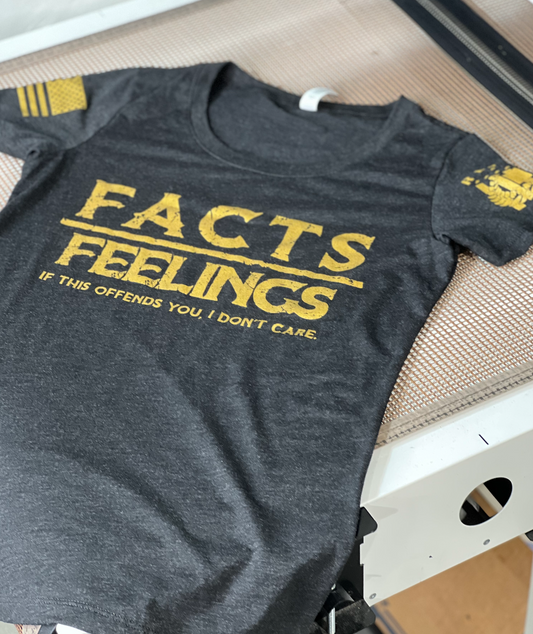 FACTS OVER FEELINGS WOMANS CREW NECK